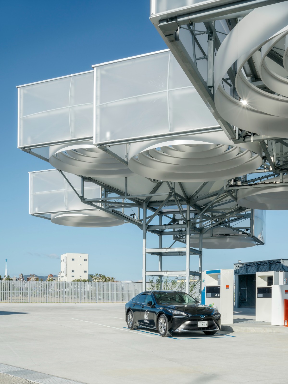 BIM建筑|“氢气”云，东亚合成德岛氢气站 / 森下建筑研究所