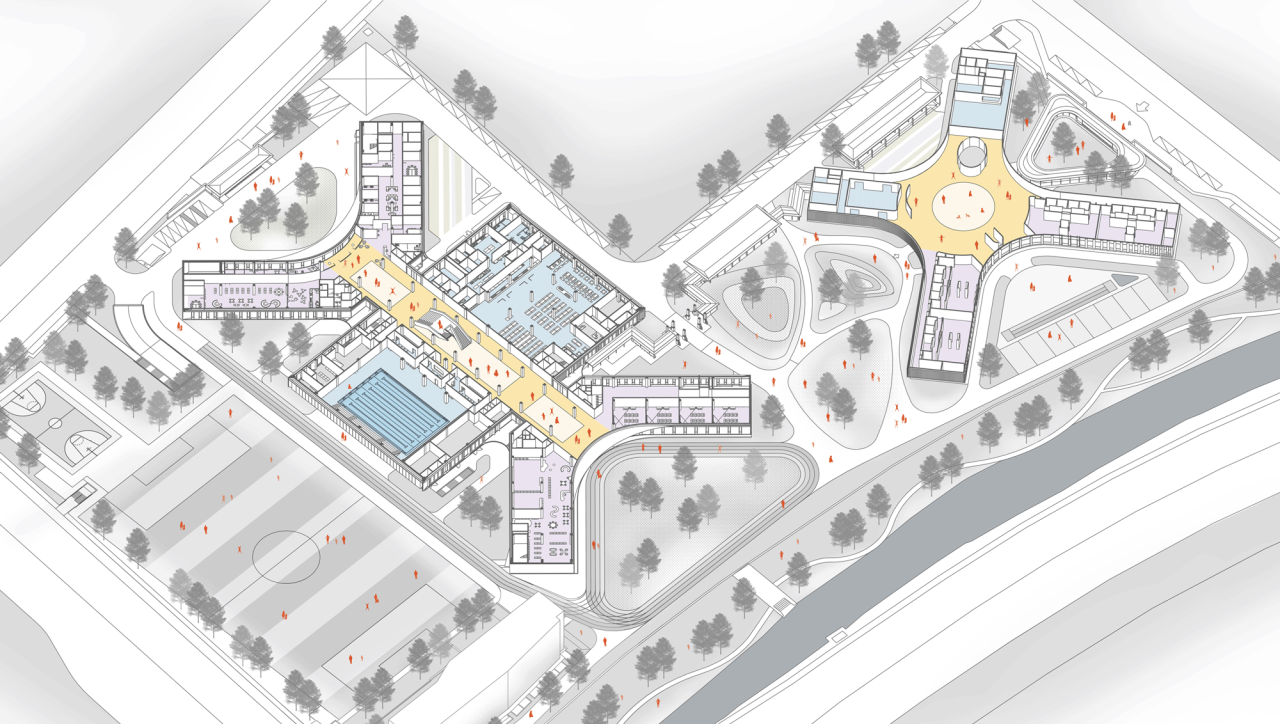 BIM建筑|Education Hub：HIS杭州国际学校 / 朱培栋-line+建筑事务所、gad
