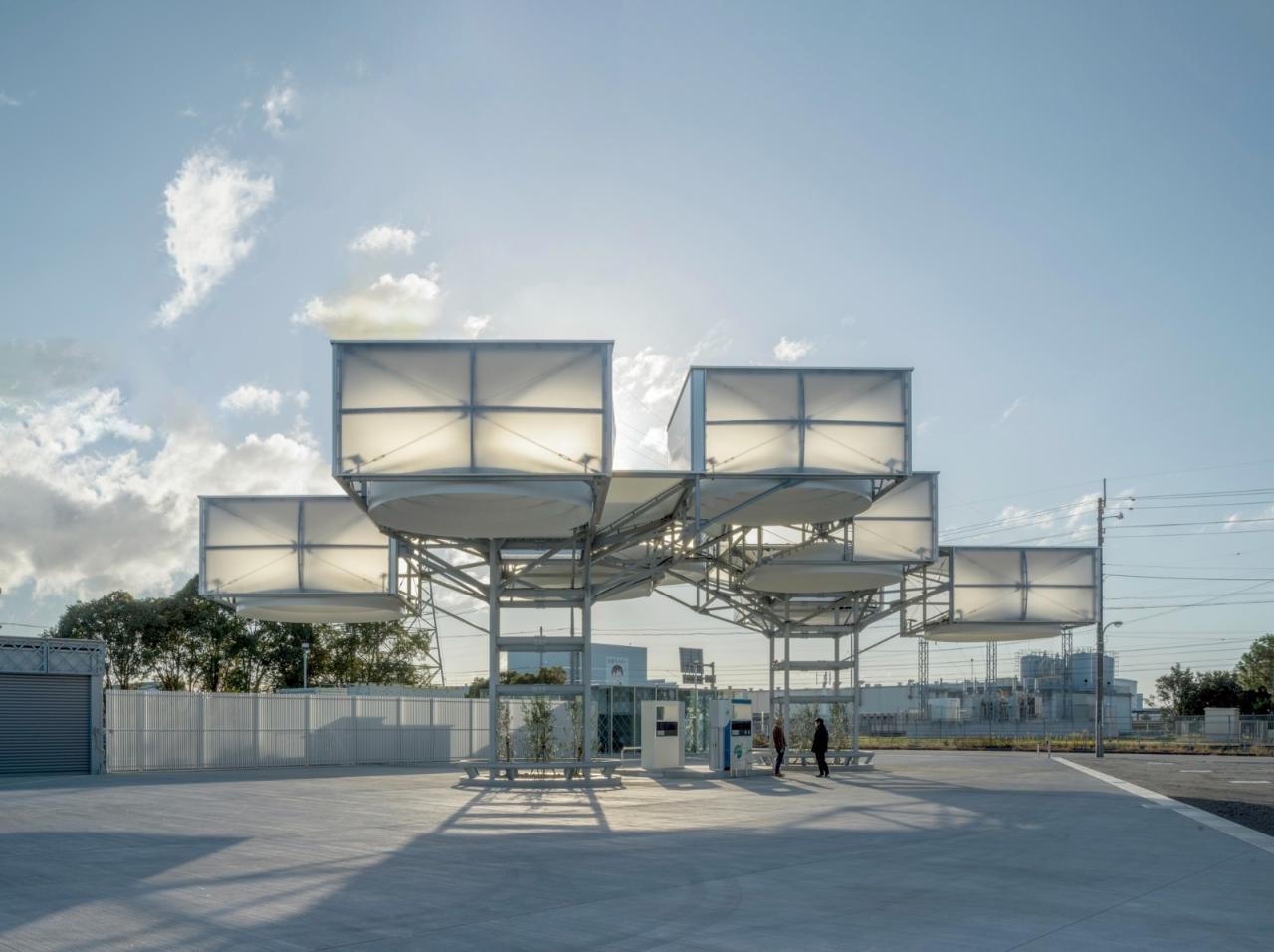 BIM建筑|“氢气”云，东亚合成德岛氢气站 / 森下建筑研究所