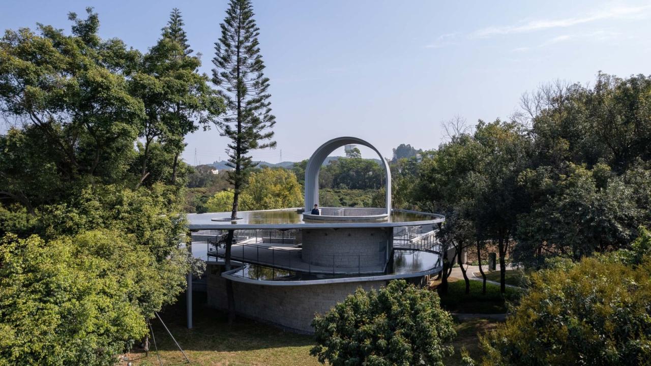 BIM建筑|深圳市南山区环西丽湖绿道（一期）二级驿站及周边景观设计 / 原作设计工作室