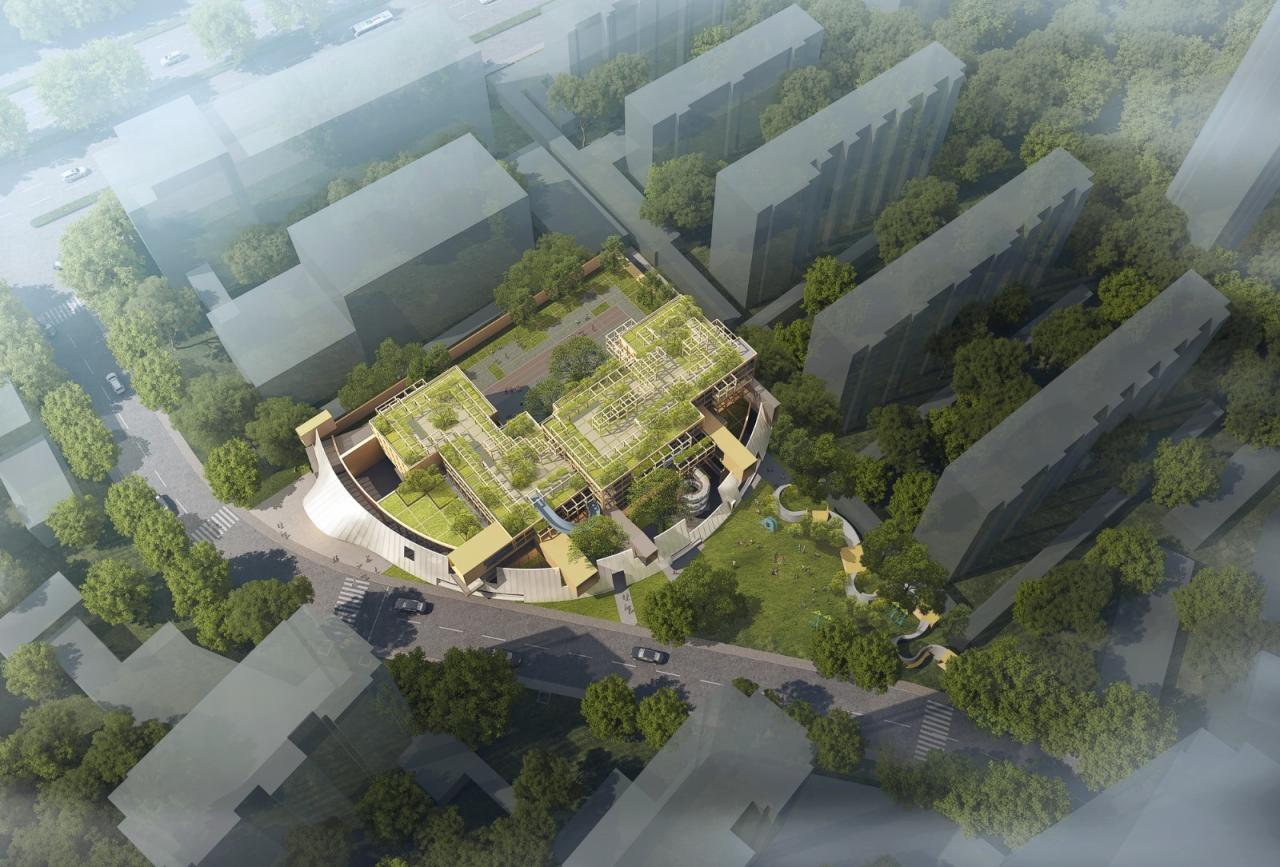 BIM建筑|三里亭幼儿园：点亮社区的星火 / goa大象设计+江南管理中标方案