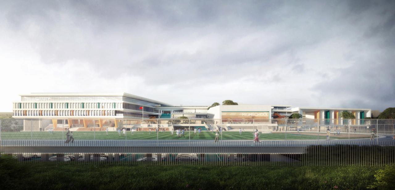 BIM建筑|折叠校园·苏州金堰路高中 / 简和建筑