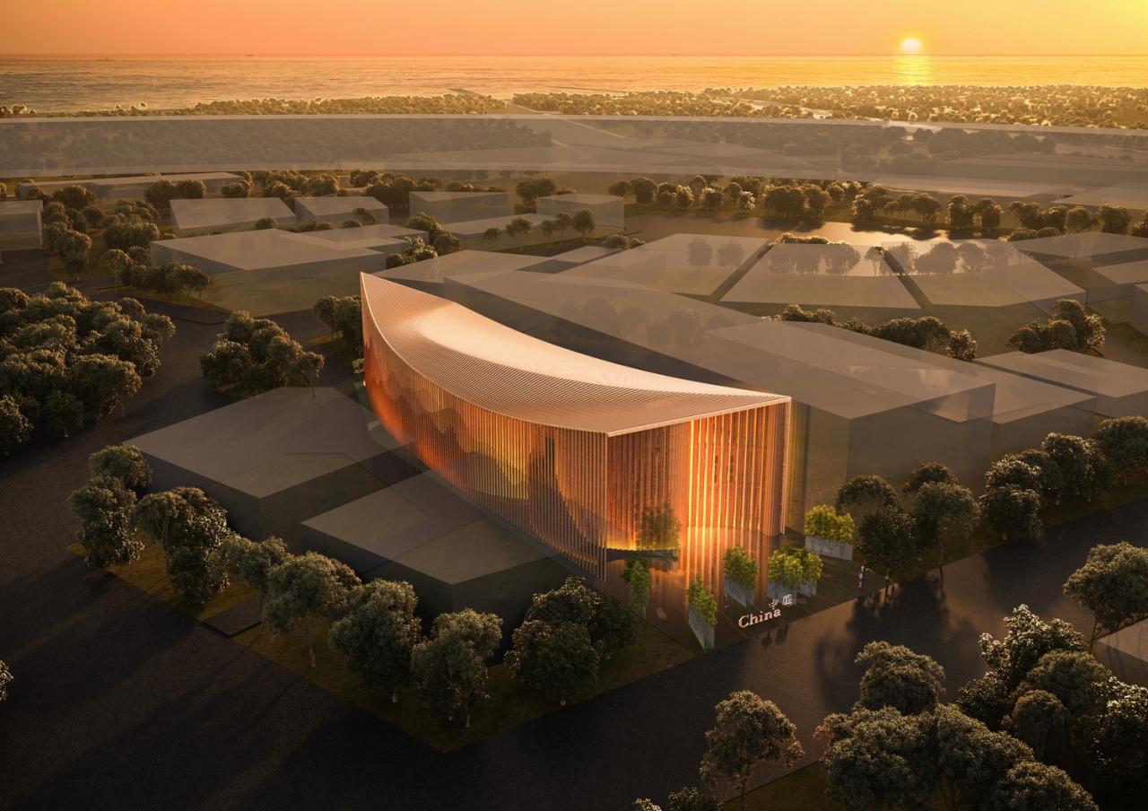 BIM建筑|2025 年日本大阪世博会中国馆：中华书简 / 中国建筑设计研究院