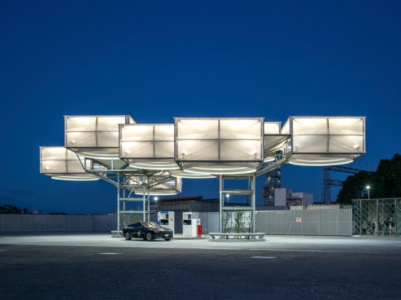 BIM建筑|“氢气”云，东亚合成德岛氢气站 / 森下建筑研究所