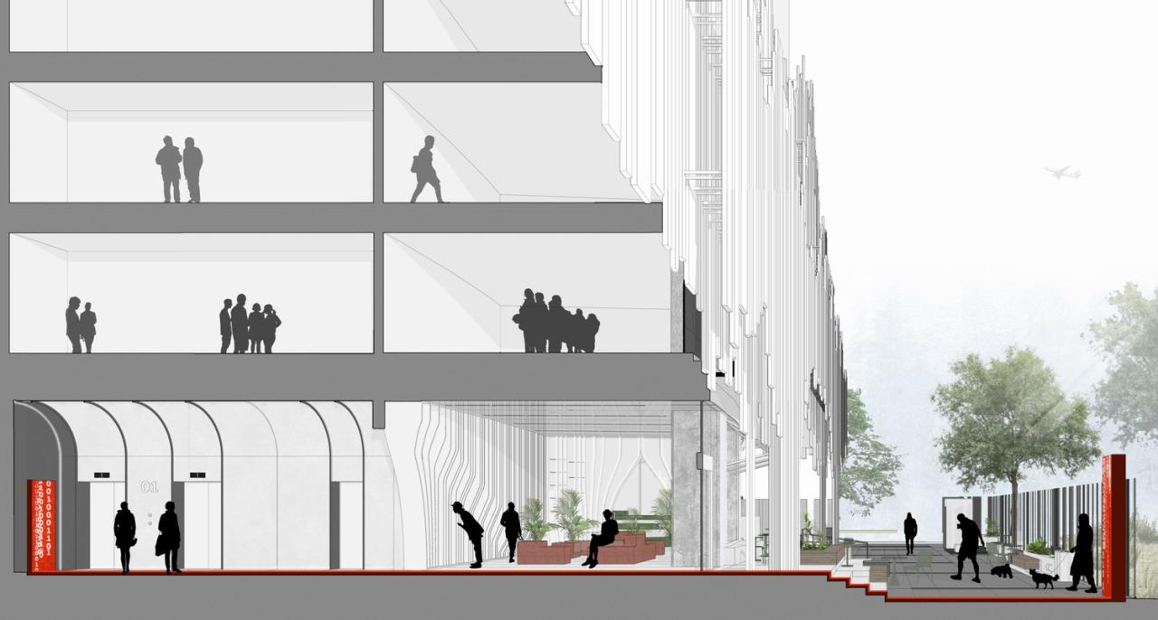 BIM建筑|钢雨：德必上海书城WE改造设计 / Wutopia Lab