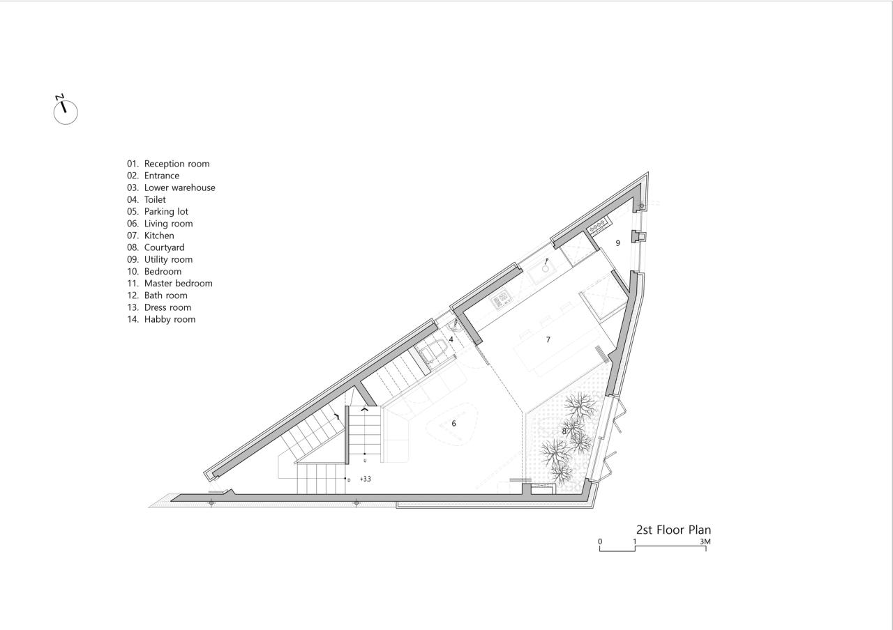 BIM建筑|自然美感，芝山石屋 / PLAN建筑事务所