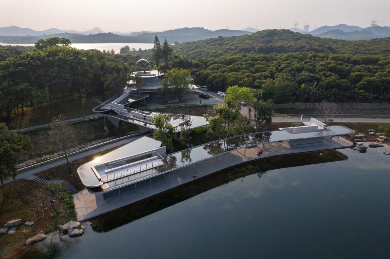 BIM建筑|深圳市南山区环西丽湖绿道（一期）二级驿站及周边景观设计 / 原作设计工作室