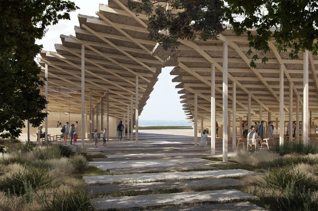 BIM建筑|展开叙事：世界遗产布特林特国家公园游客中心竞赛 / 隈研吾