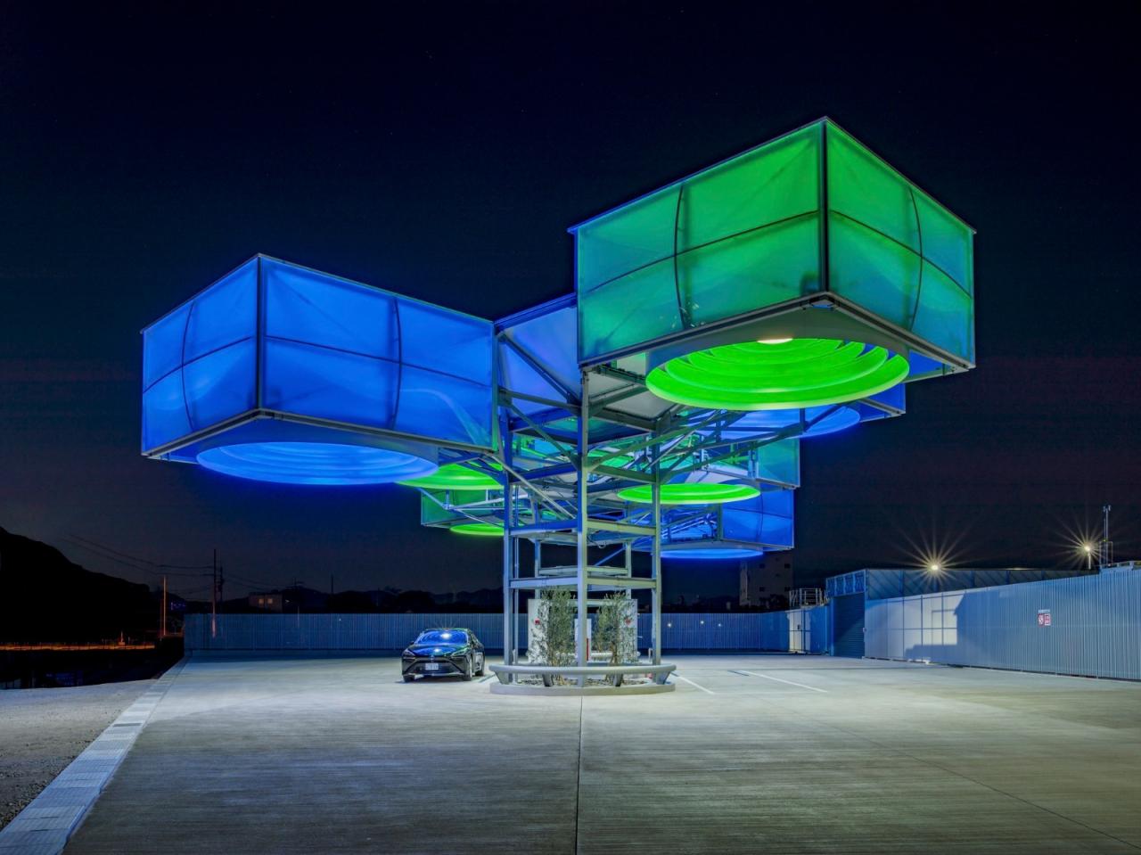 BIM建筑|“氢气”云，东亚合成德岛氢气站 / 森下建筑研究所