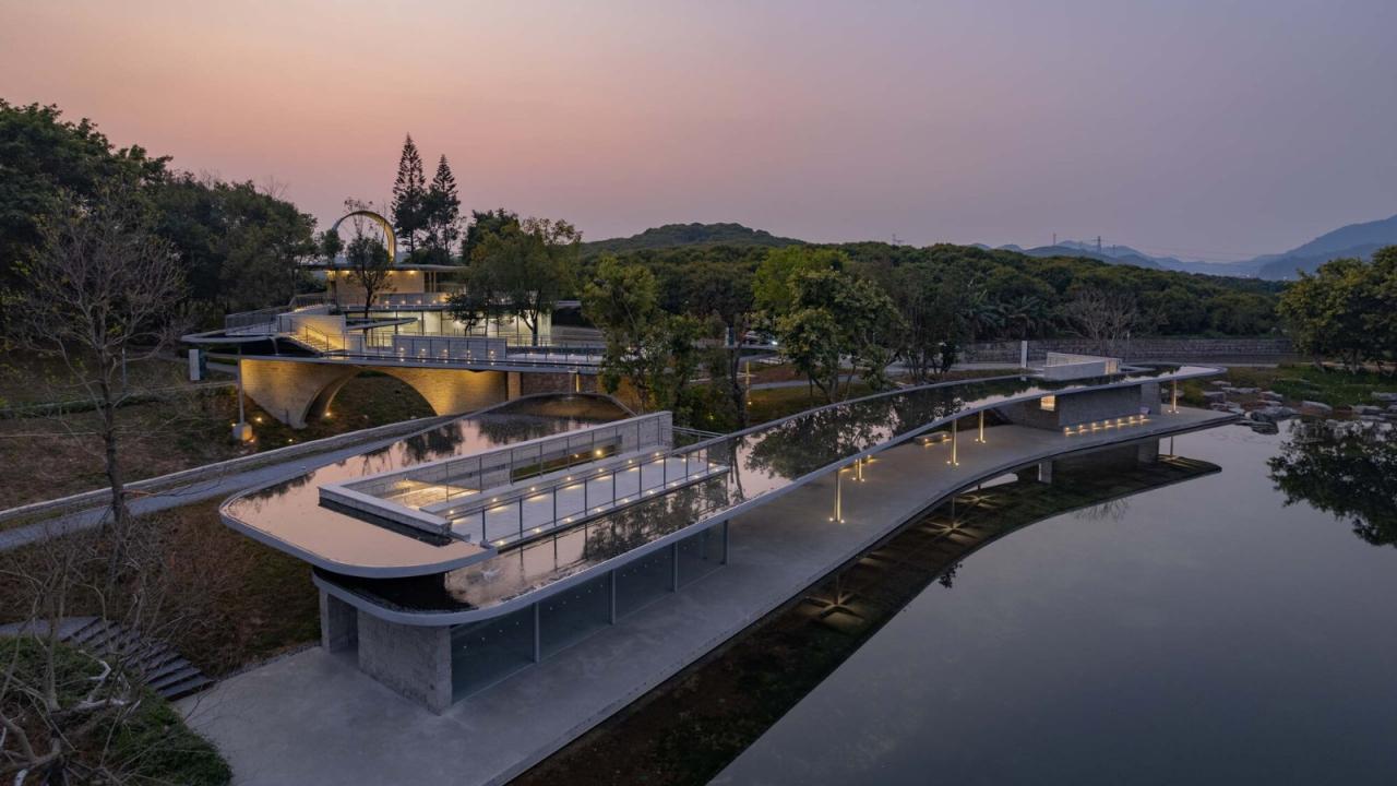 BIM建筑|深圳市南山区环西丽湖绿道（一期）二级驿站及周边景观设计 / 原作设计工作室