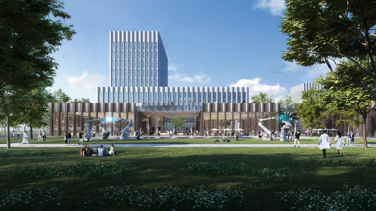 BIM建筑|京东方（成都）创新中心：“川渝特色”与“生态绿意”的智慧研发基地 / FTA