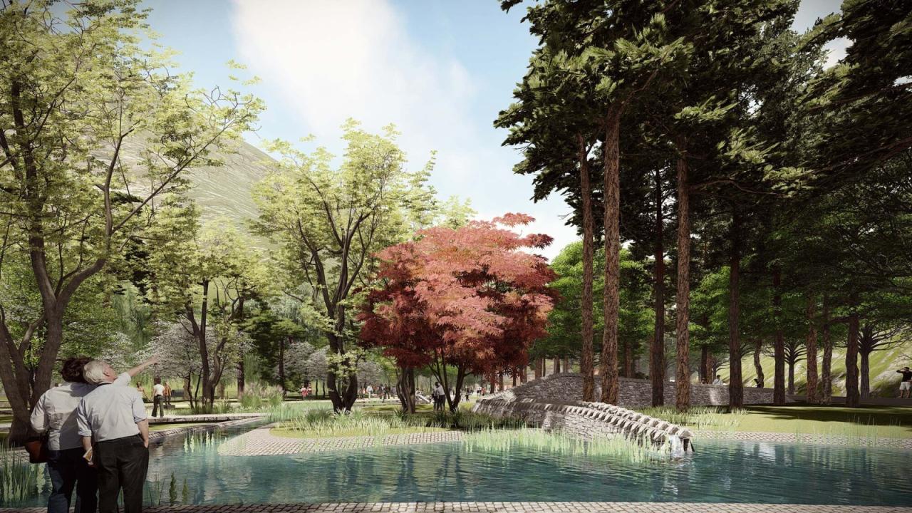 BIM建筑|九寨沟景区沟口立体式游客服务中心 / 清华大学建筑设计研究院