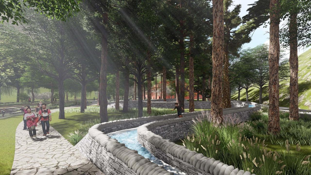 BIM建筑|九寨沟景区沟口立体式游客服务中心 / 清华大学建筑设计研究院