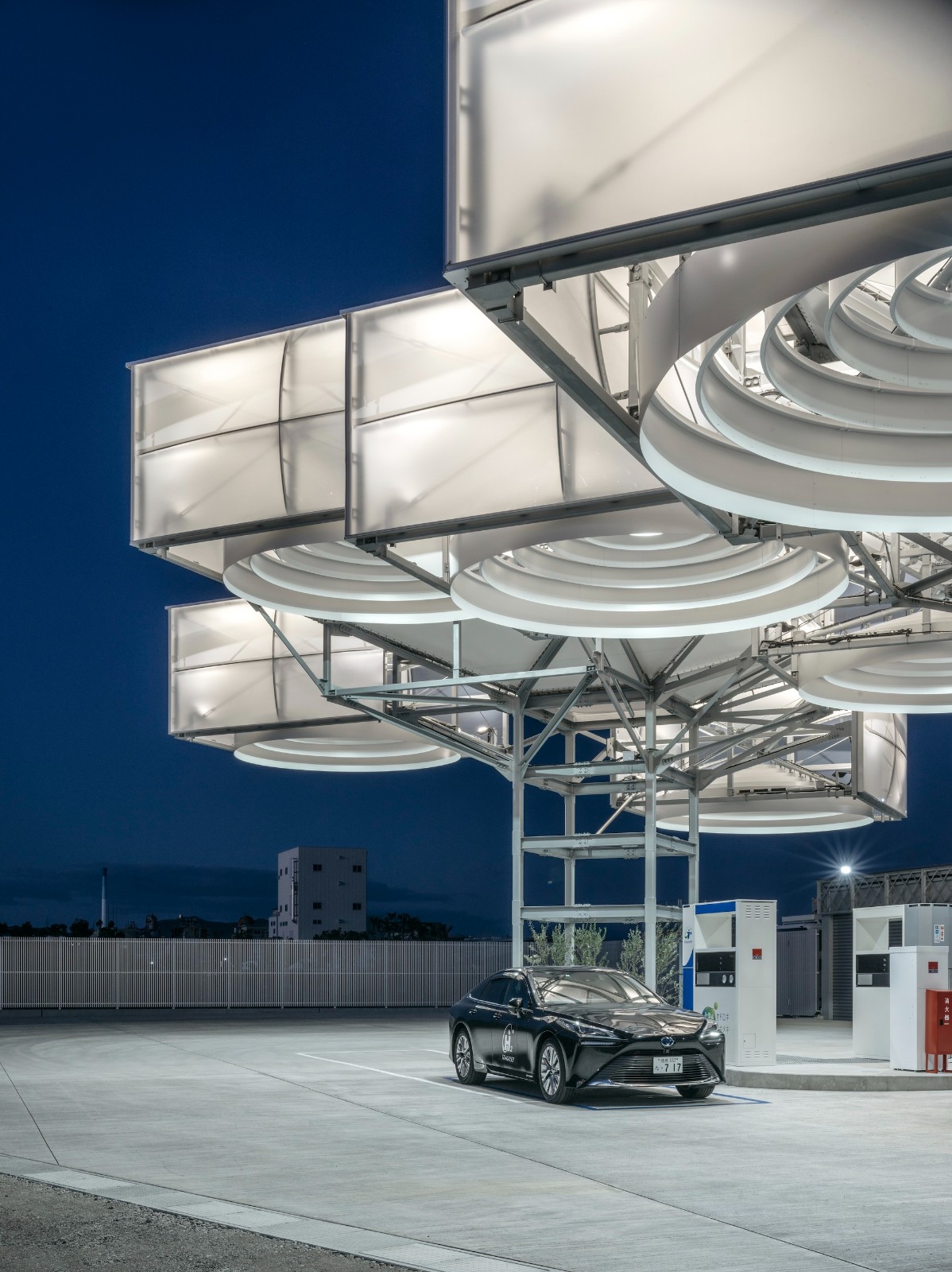 BIM建筑|“氢气”云，东亚合成德岛氢气站 / 森下建筑研究所