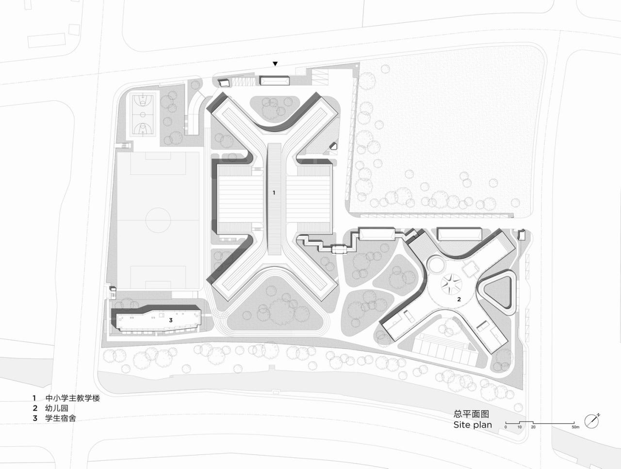 BIM建筑|Education Hub：HIS杭州国际学校 / 朱培栋-line+建筑事务所、gad