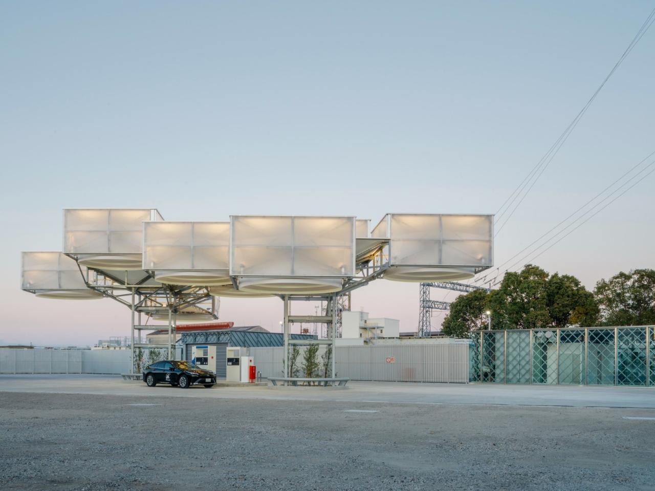 BIM建筑|“氢气”云，东亚合成德岛氢气站 / 森下建筑研究所