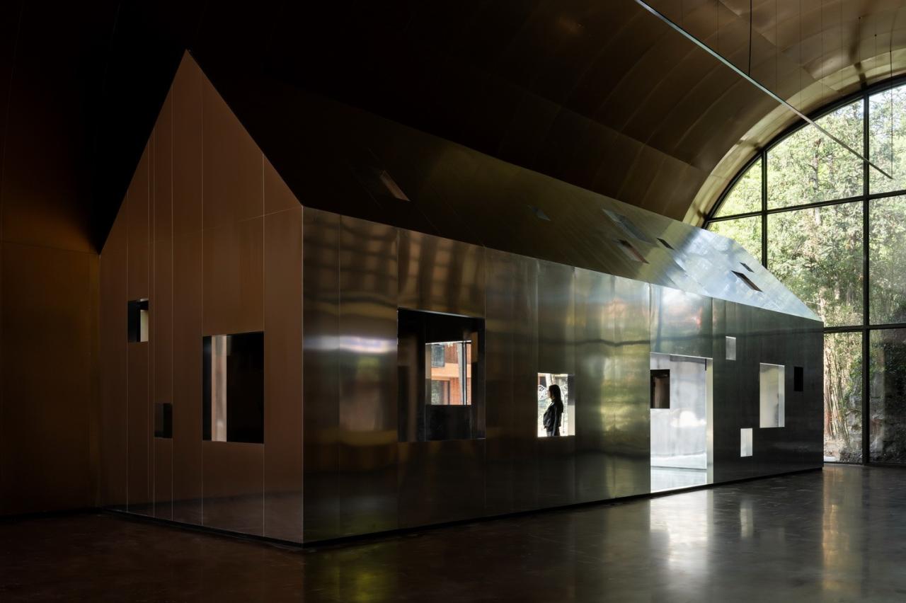 BIM建筑|全金属外壳：铜堡 / Wutopia Lab