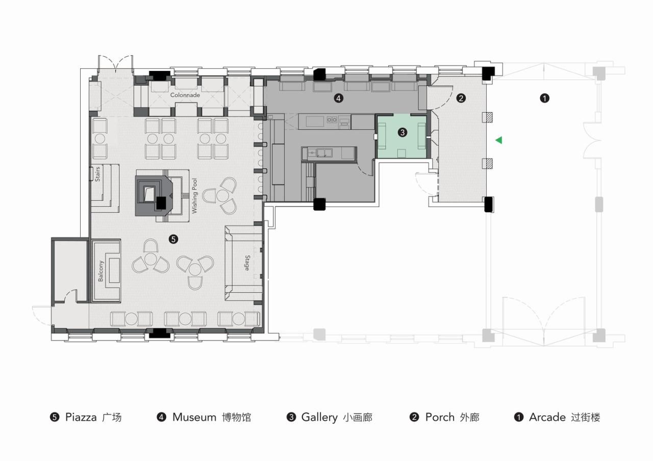 BIM建筑|Piazza in a room：Mapoly Coffee满坡栗咖啡(历史博物馆店) / Wutopia Lab