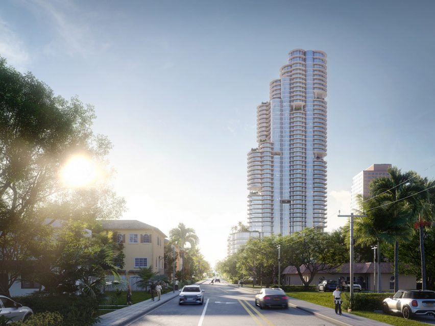 BIM建筑|ODA为劳德代尔堡设计圆柱形摩天大楼