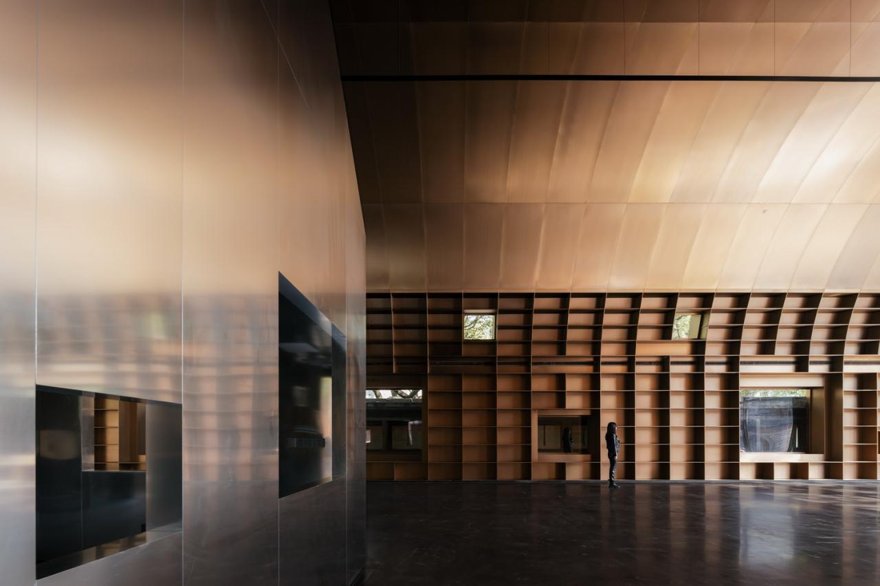 BIM建筑|全金属外壳：铜堡 / Wutopia Lab