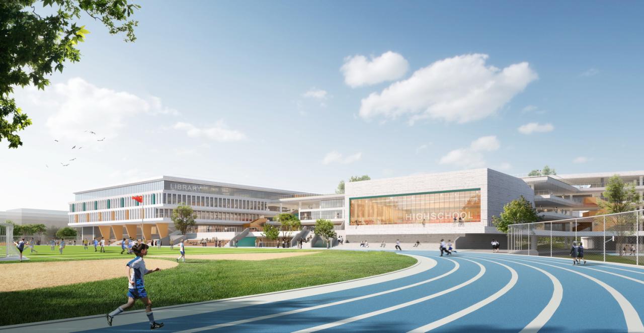 BIM建筑|折叠校园·苏州金堰路高中 / 简和建筑