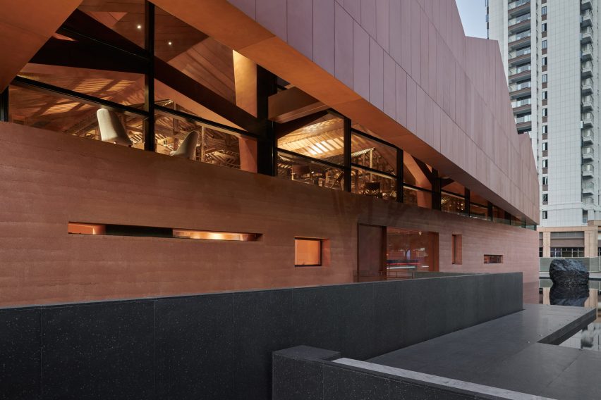 BIM建筑|如恩工作室设计覆铜茶馆