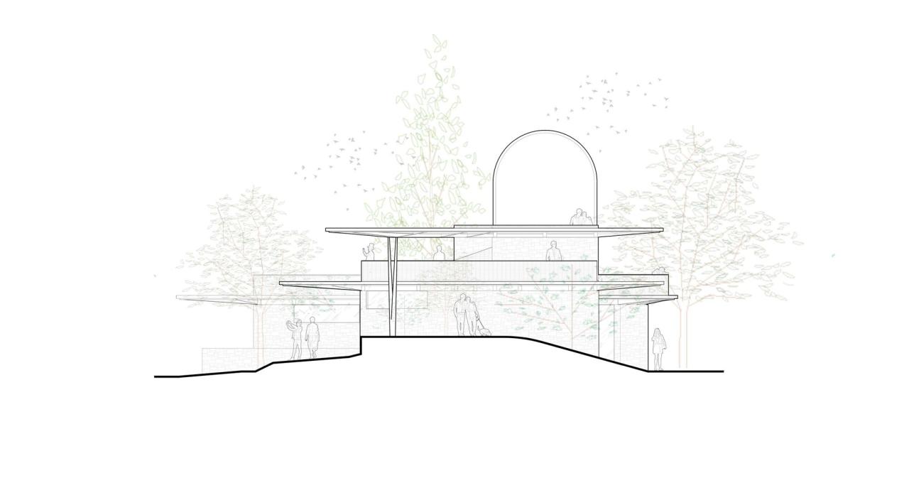 BIM建筑|深圳市南山区环西丽湖绿道（一期）二级驿站及周边景观设计 / 原作设计工作室