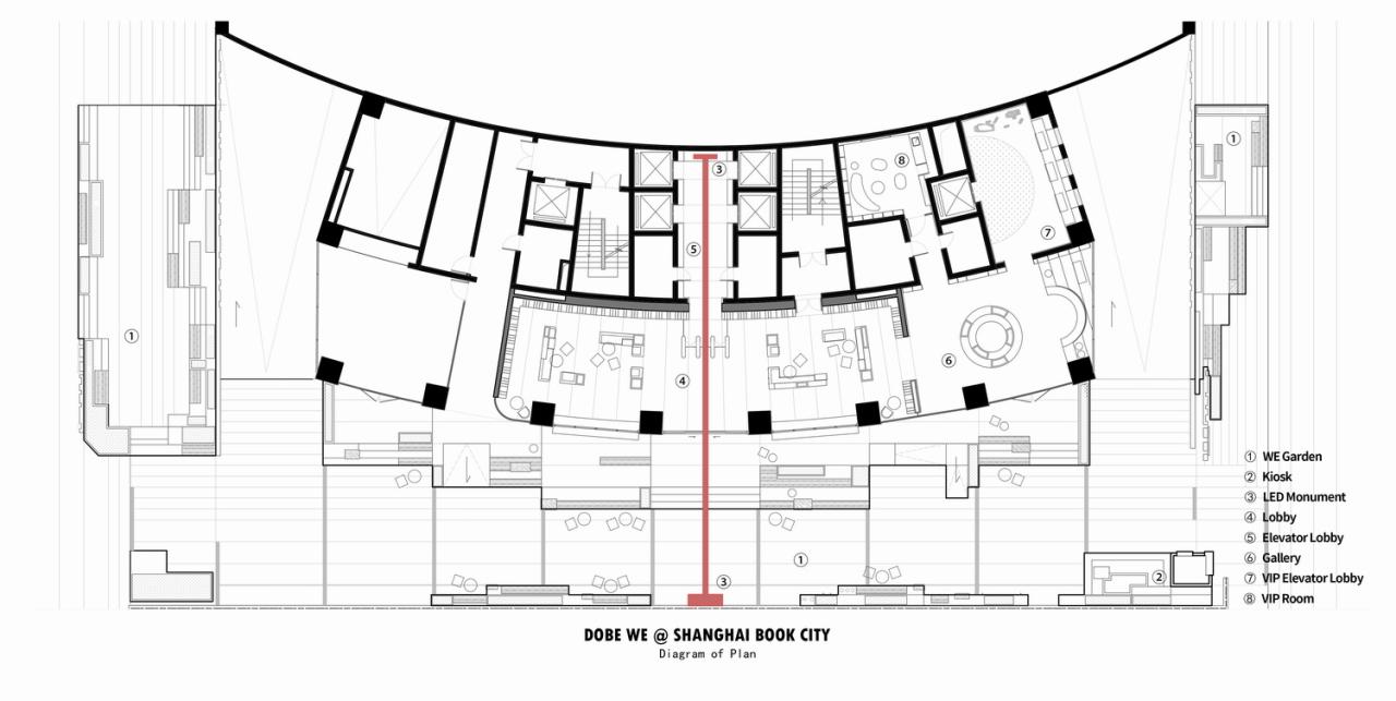 BIM建筑|钢雨：德必上海书城WE改造设计 / Wutopia Lab