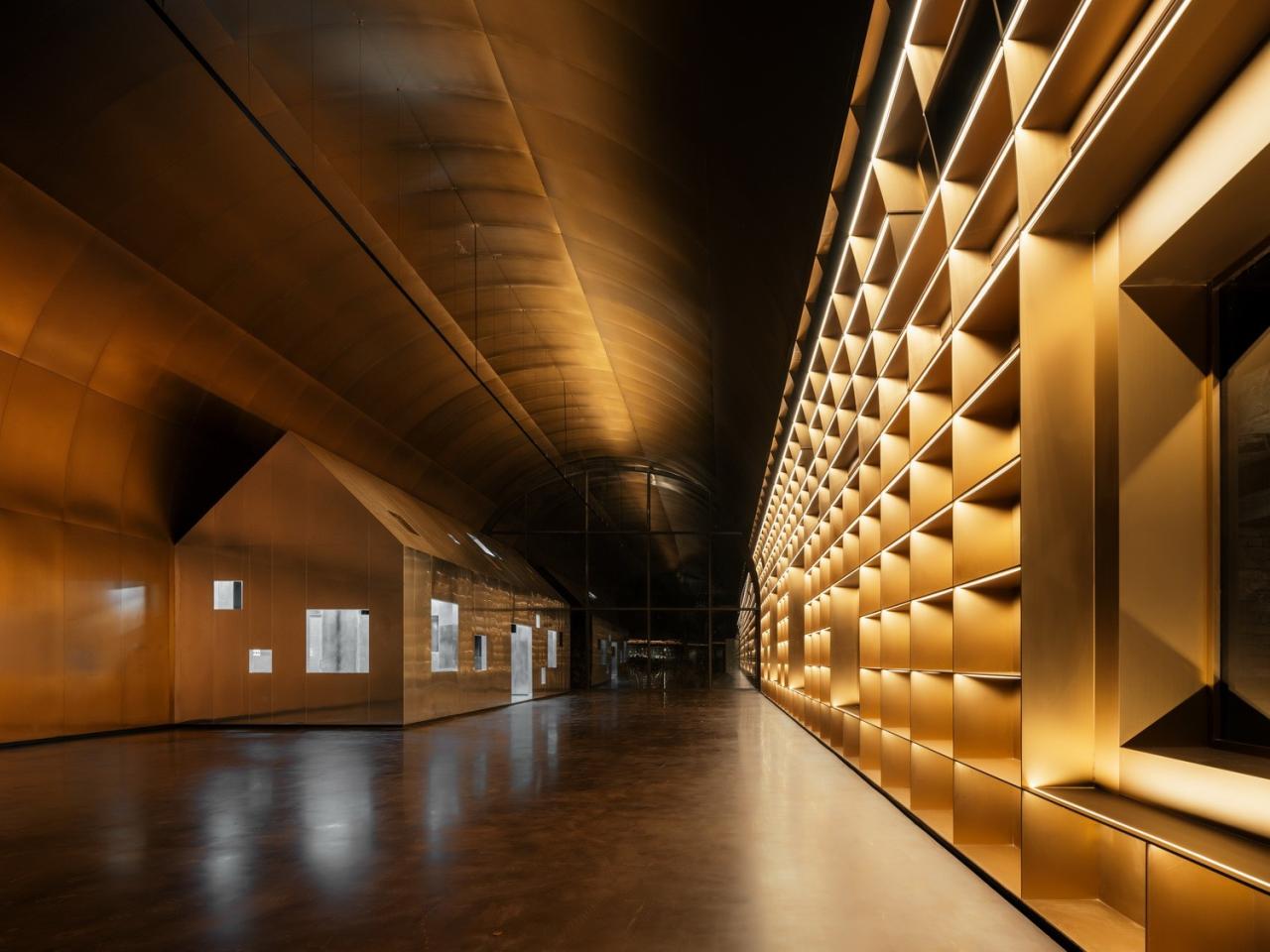 BIM建筑|全金属外壳：铜堡 / Wutopia Lab