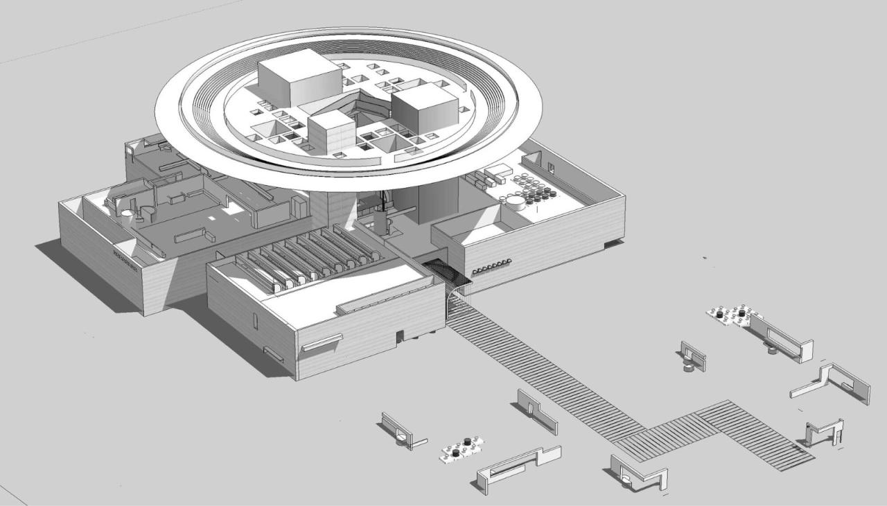 BIM建筑|石家庄太平河城市片区展示中心 / 张雷联合建筑事务所