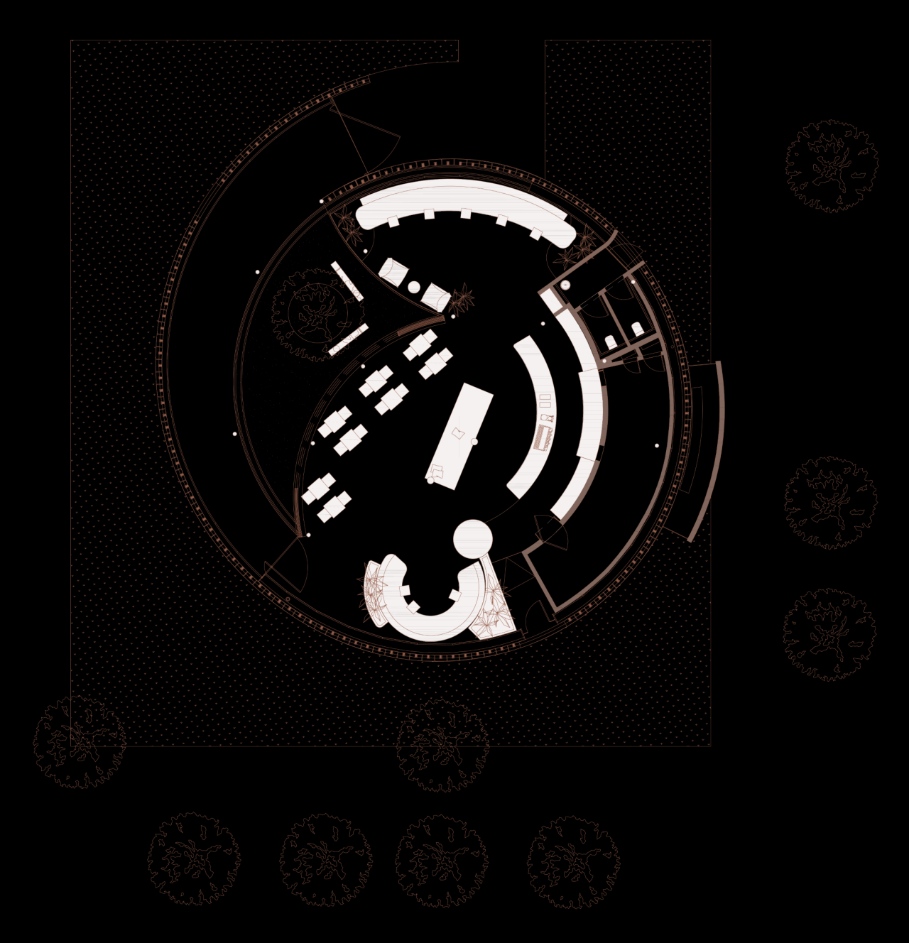 BIM建筑|青枫树下的LOAM瓷屋咖啡 / 八荒设计