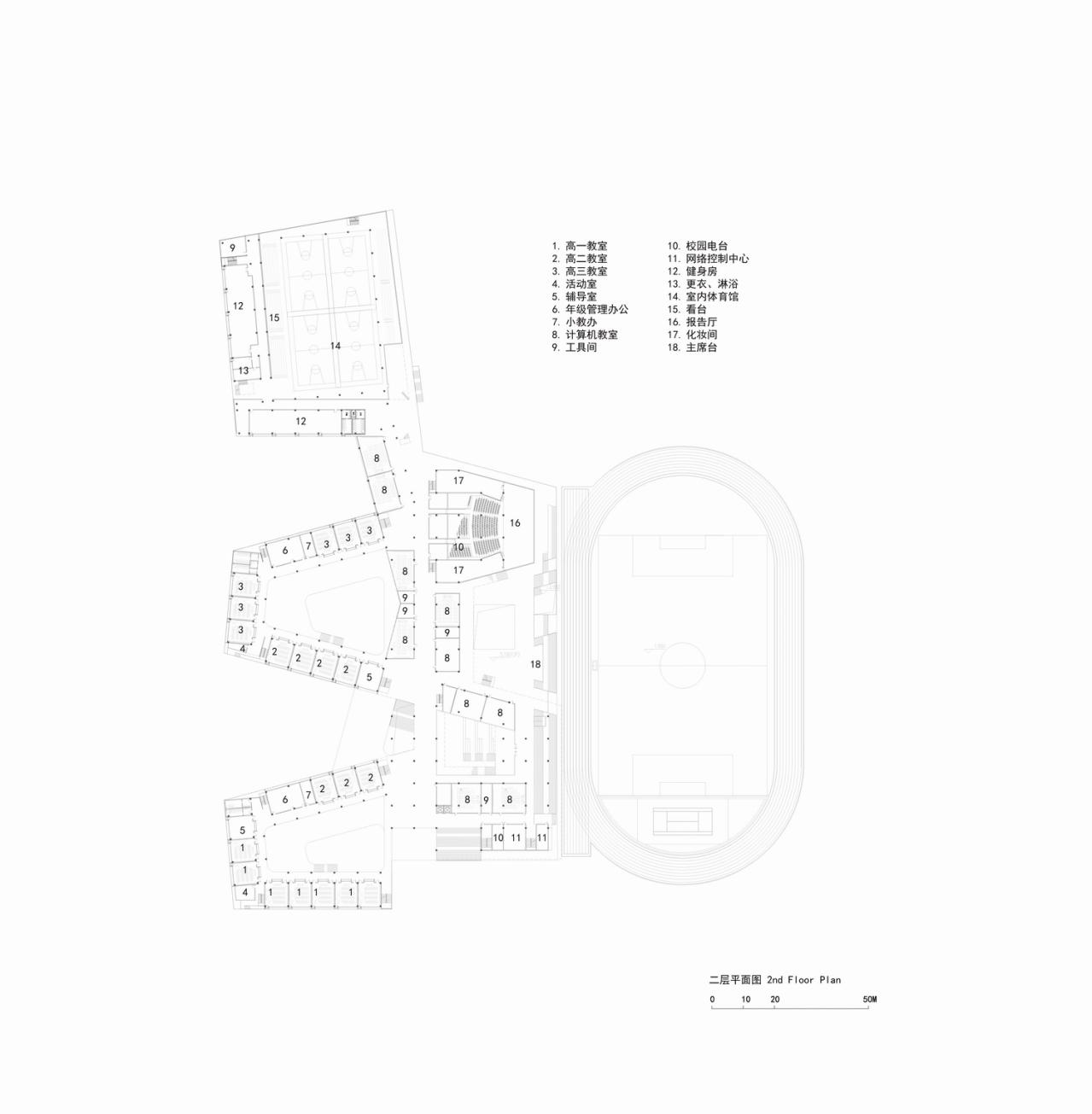 BIM建筑|折叠校园·苏州金堰路高中 / 简和建筑