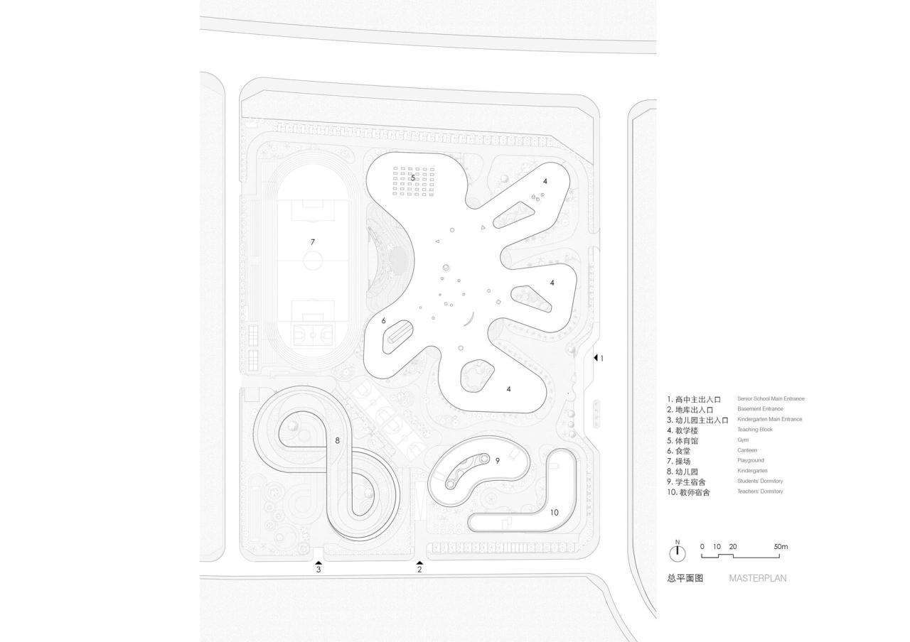 BIM建筑|海口江东寰岛实验学校 / 迹·建筑事务所