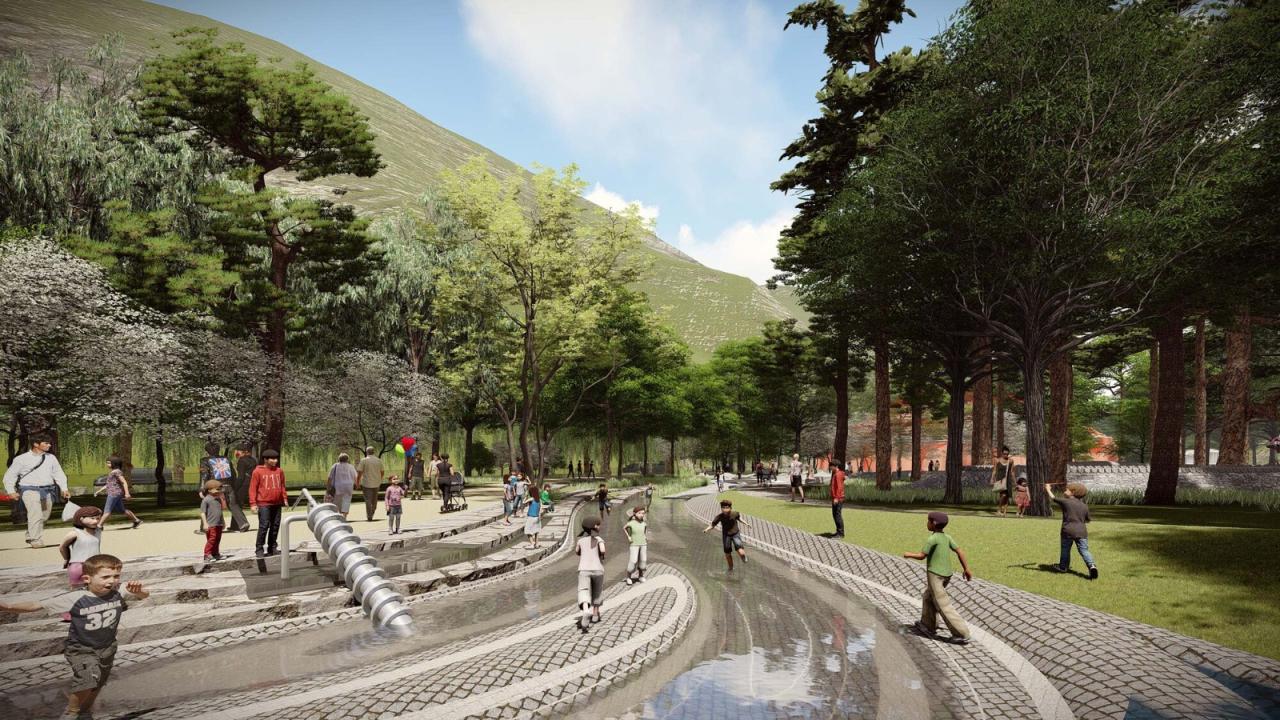 BIM建筑|九寨沟景区沟口立体式游客服务中心 / 清华大学建筑设计研究院