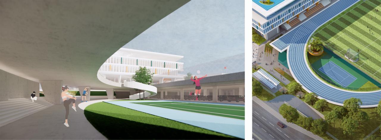 BIM建筑|折叠校园·苏州金堰路高中 / 简和建筑