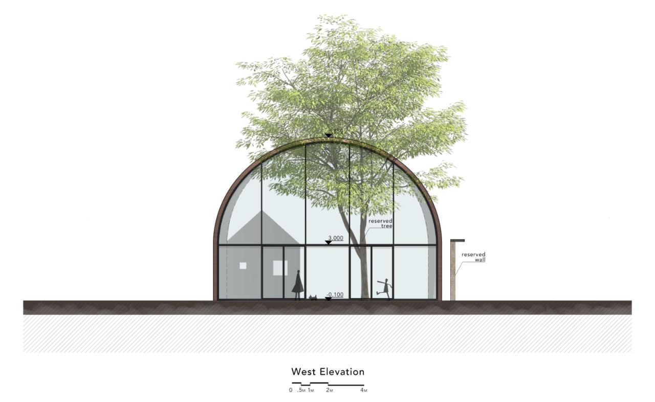 BIM建筑|全金属外壳：铜堡 / Wutopia Lab