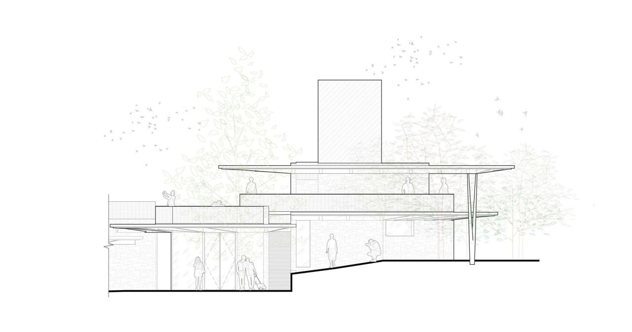 BIM建筑|深圳市南山区环西丽湖绿道（一期）二级驿站及周边景观设计 / 原作设计工作室