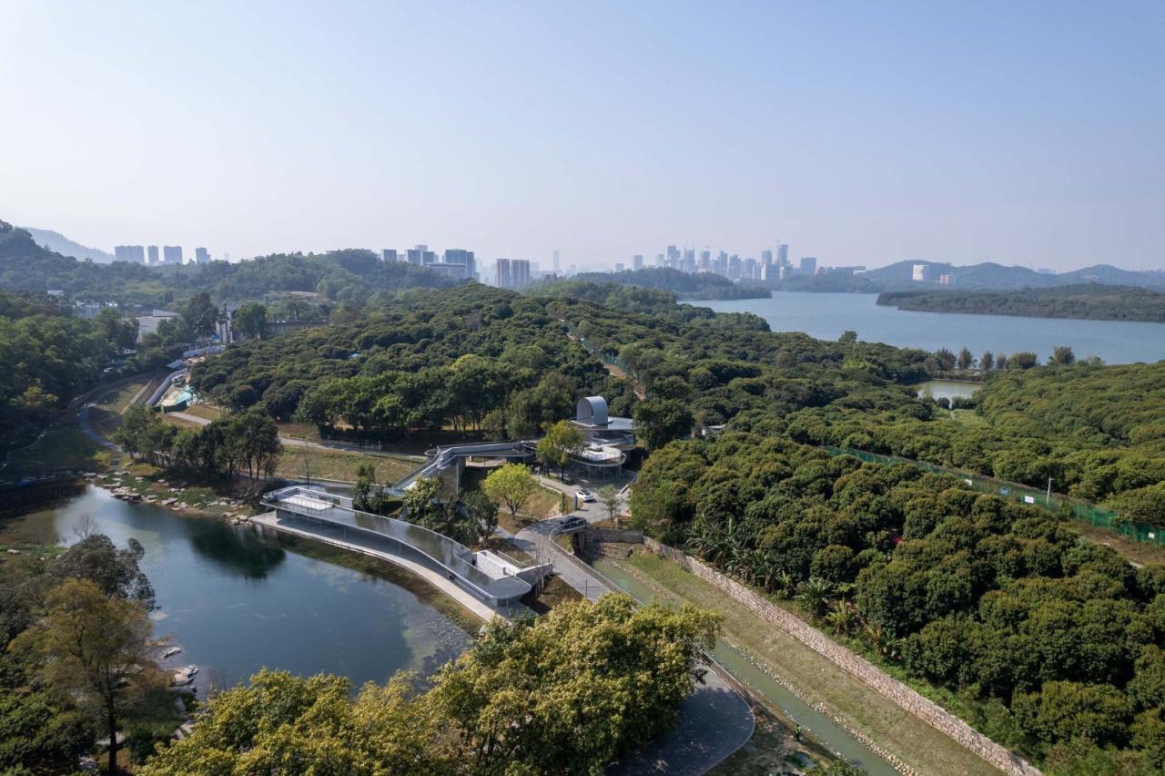 BIM建筑|深圳市南山区环西丽湖绿道（一期）二级驿站及周边景观设计 / 原作设计工作室