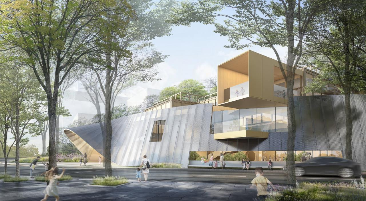 BIM建筑|三里亭幼儿园：点亮社区的星火 / goa大象设计+江南管理中标方案