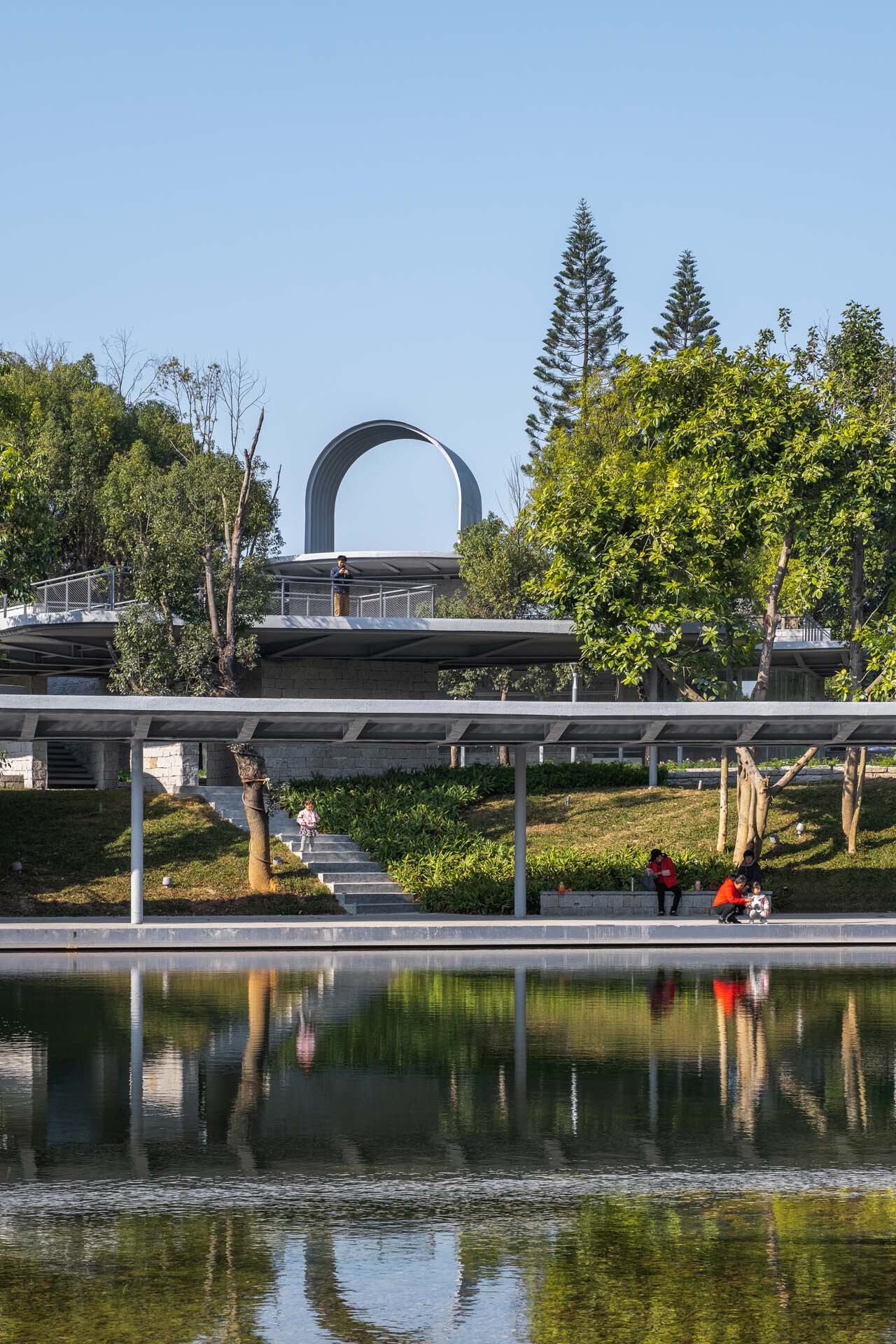 BIM建筑|深圳市南山区环西丽湖绿道（一期）二级驿站及周边景观设计 / 原作设计工作室