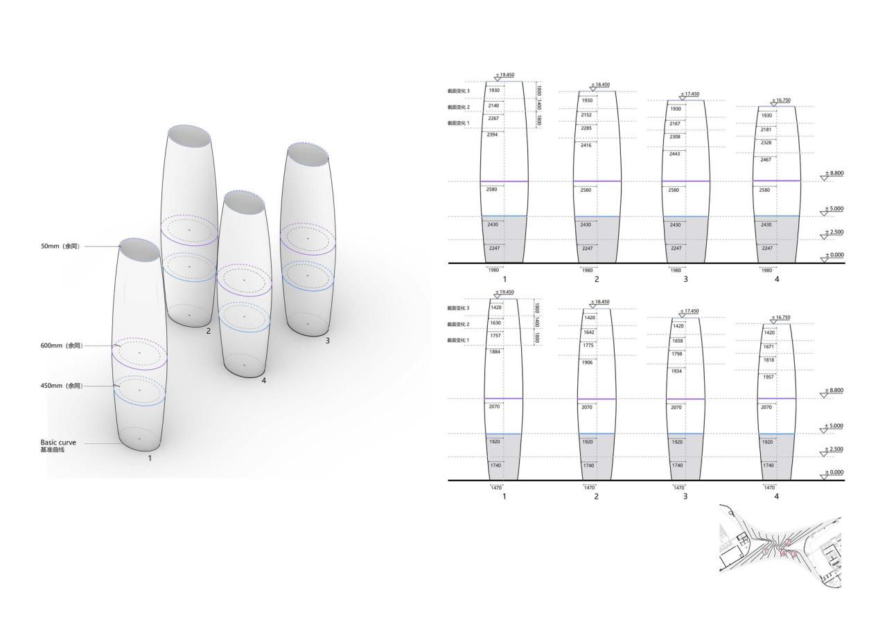 BIM建筑|钱江潮涌：杭州世茂智慧之门超高层城市综合体 / 姜平工作室