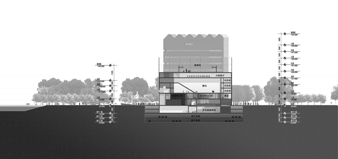 BIM建筑|社区源点：坪地街道综合文体中心方案 /也似建筑+广州市城市规划勘测设计研究院（GZPI）