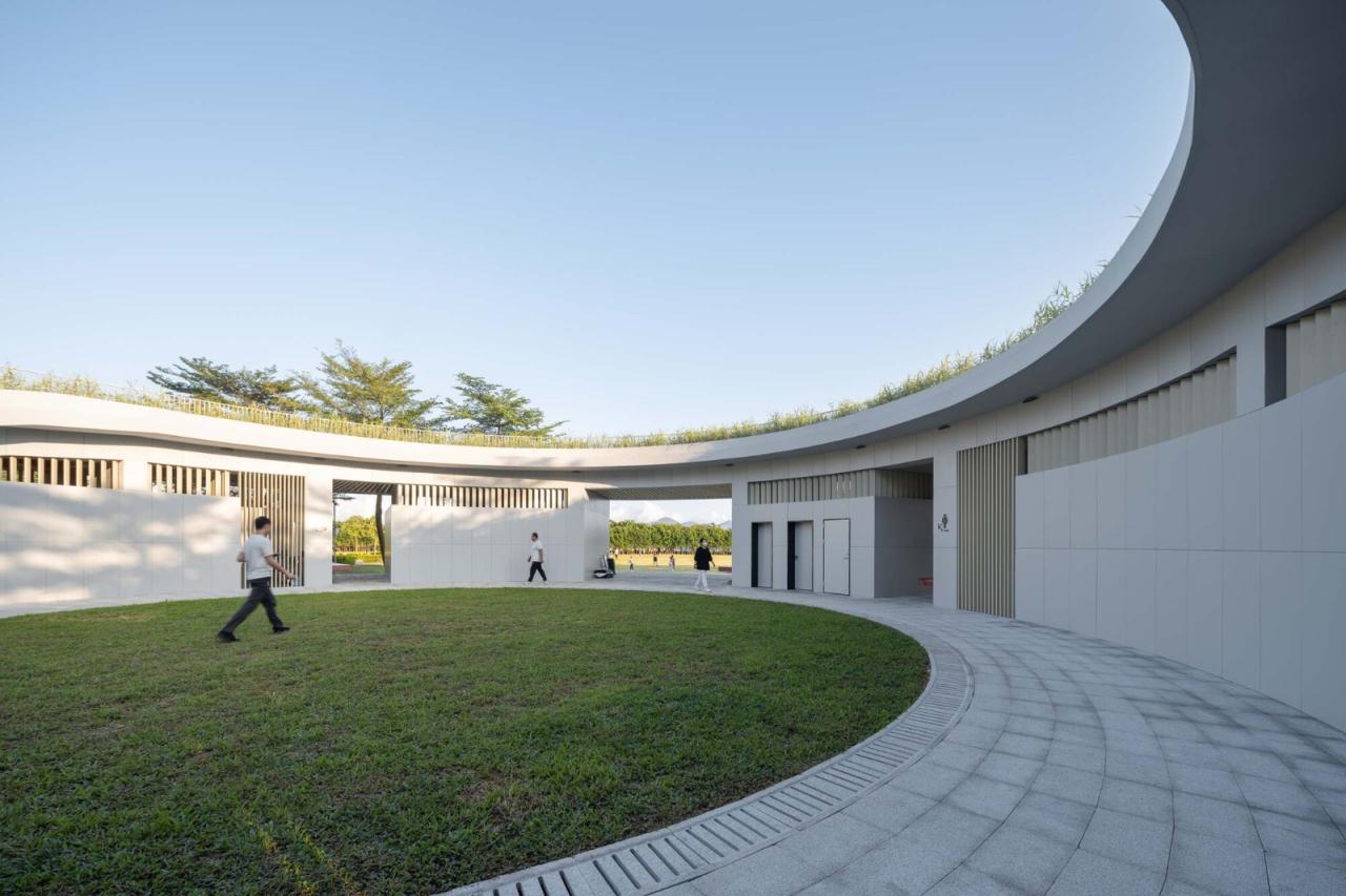 BIM建筑|深圳湾公园海风运动广场公厕设计 / CCDI 21设计工作室