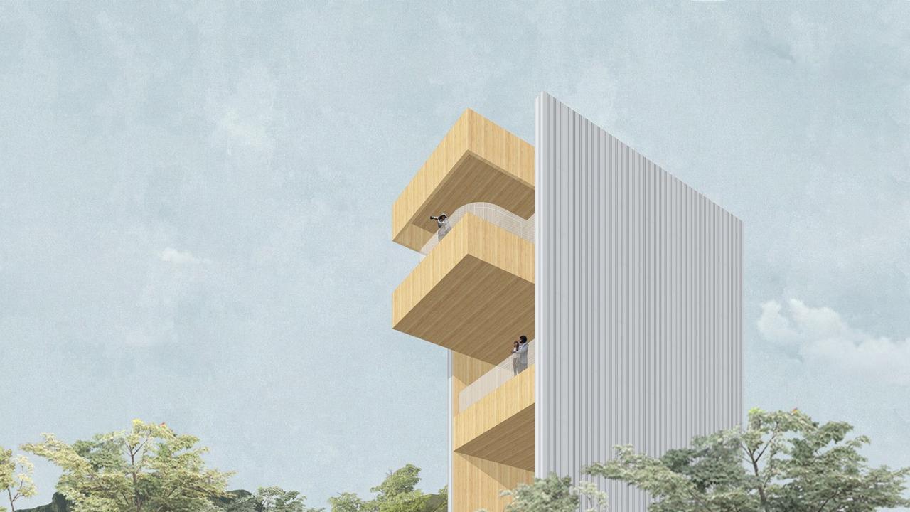 BIM建筑|瞬间公园 INSTANT PARK：甬台温高速公路改扩建工程院桥服务区设计方案 / 也似建筑