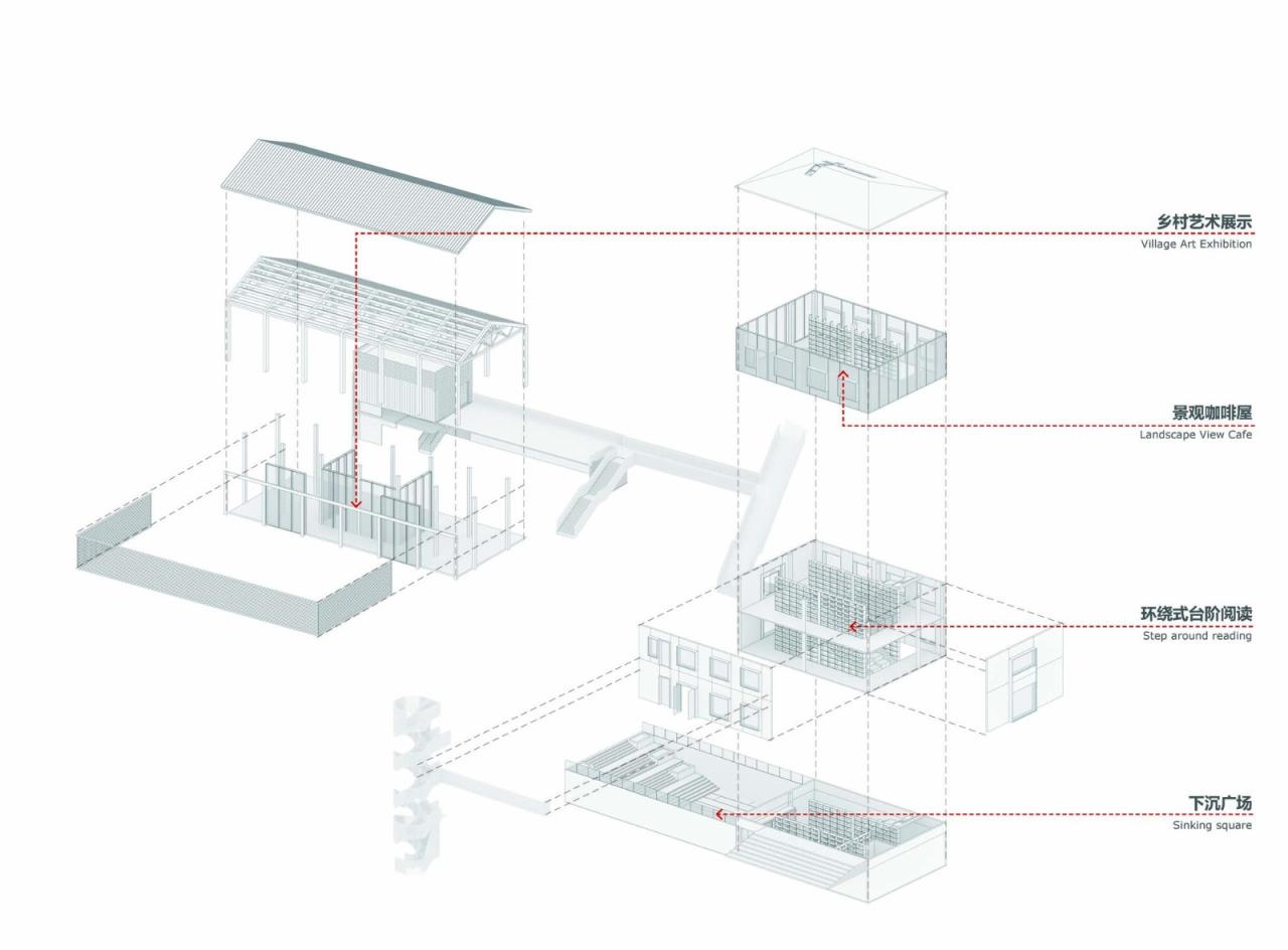 BIM建筑|余村印象青年图书馆 / 上海交通大学设计学院杜春宇团队