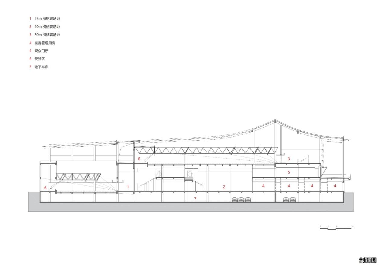 BIM建筑|富阳银湖体育中心:亚运射击射箭现代五项馆 / 浙江大学建筑设计研究院