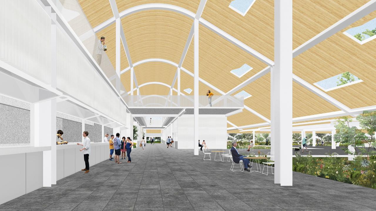 BIM建筑|瞬间公园 INSTANT PARK：甬台温高速公路改扩建工程院桥服务区设计方案 / 也似建筑