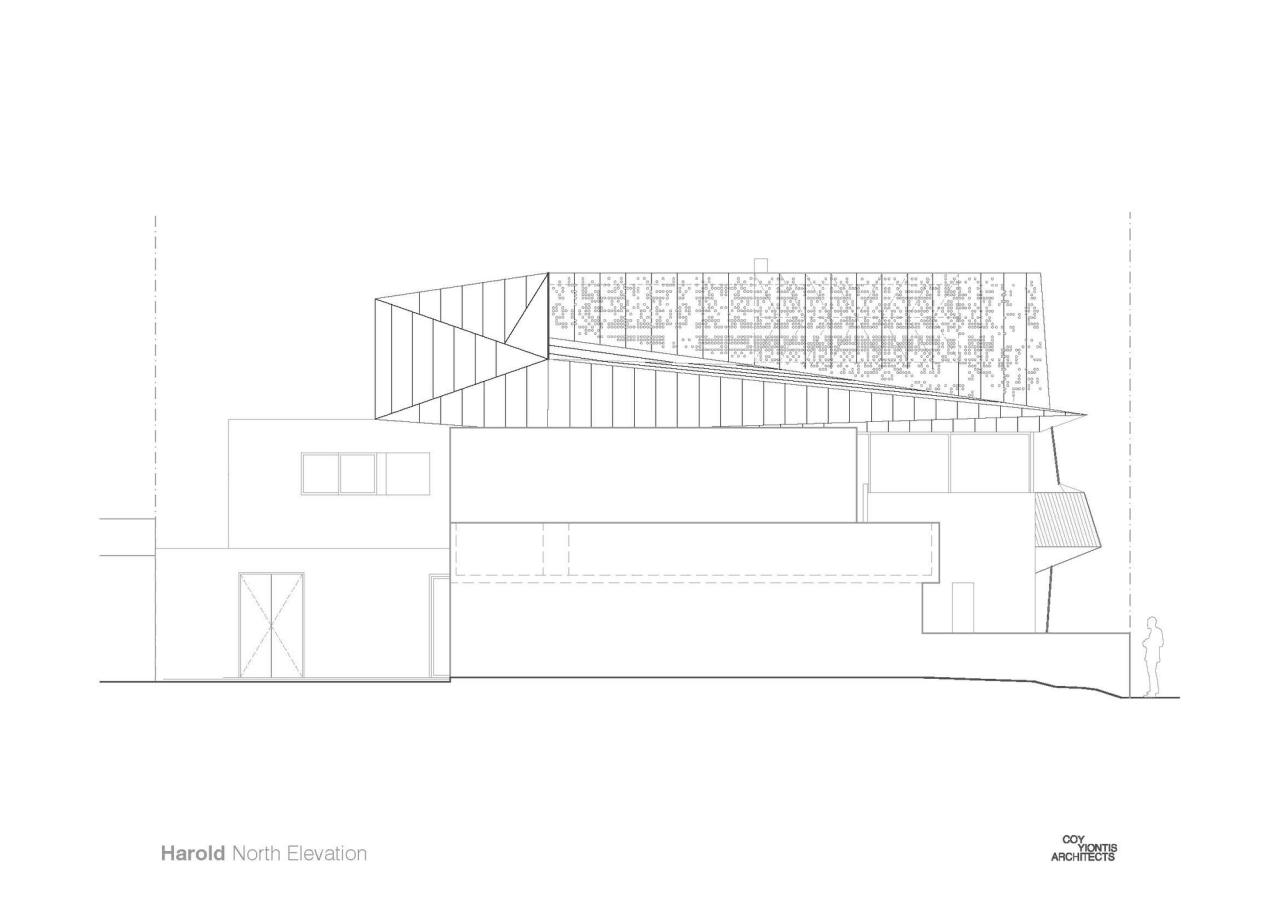 BIM建筑|戏剧化结构，哈洛德住宅 / Coy Yiontis Architects
