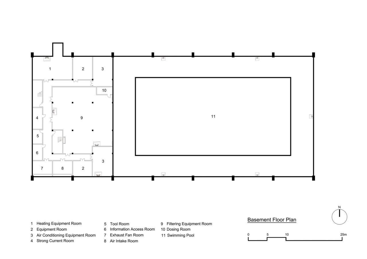 BIM建筑|东南大学游泳馆 / 周琦工作室
