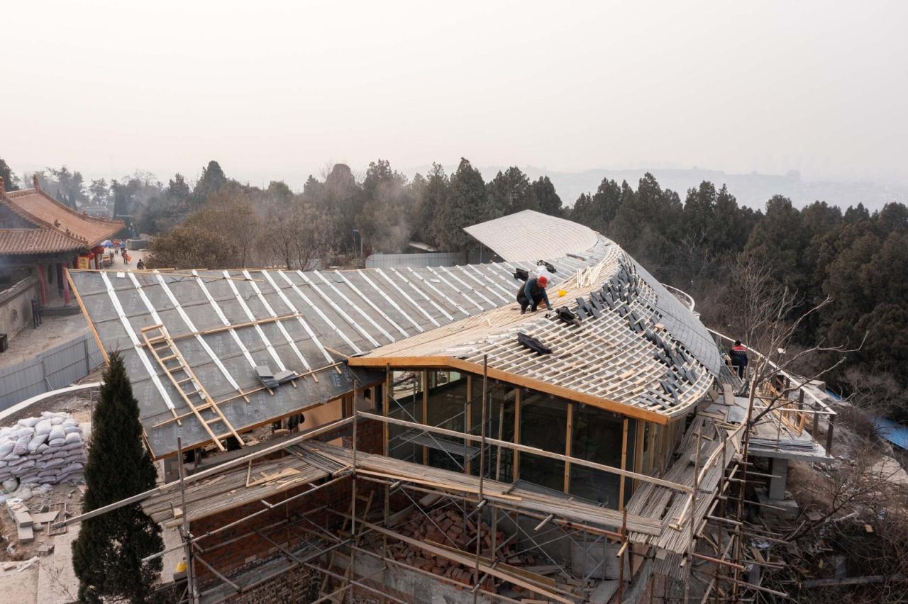 BIM建筑|咕咕来仪，大伾山悬崖驿站 / 繁星建筑工作室